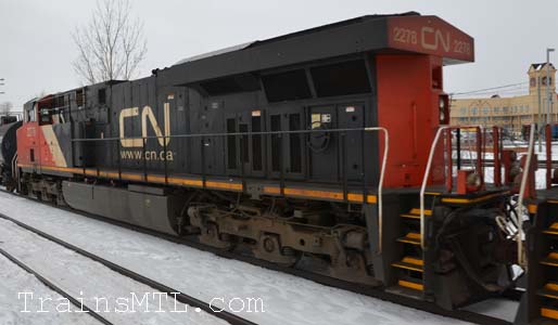 Locomotive CN2278 left side / coté gauche
